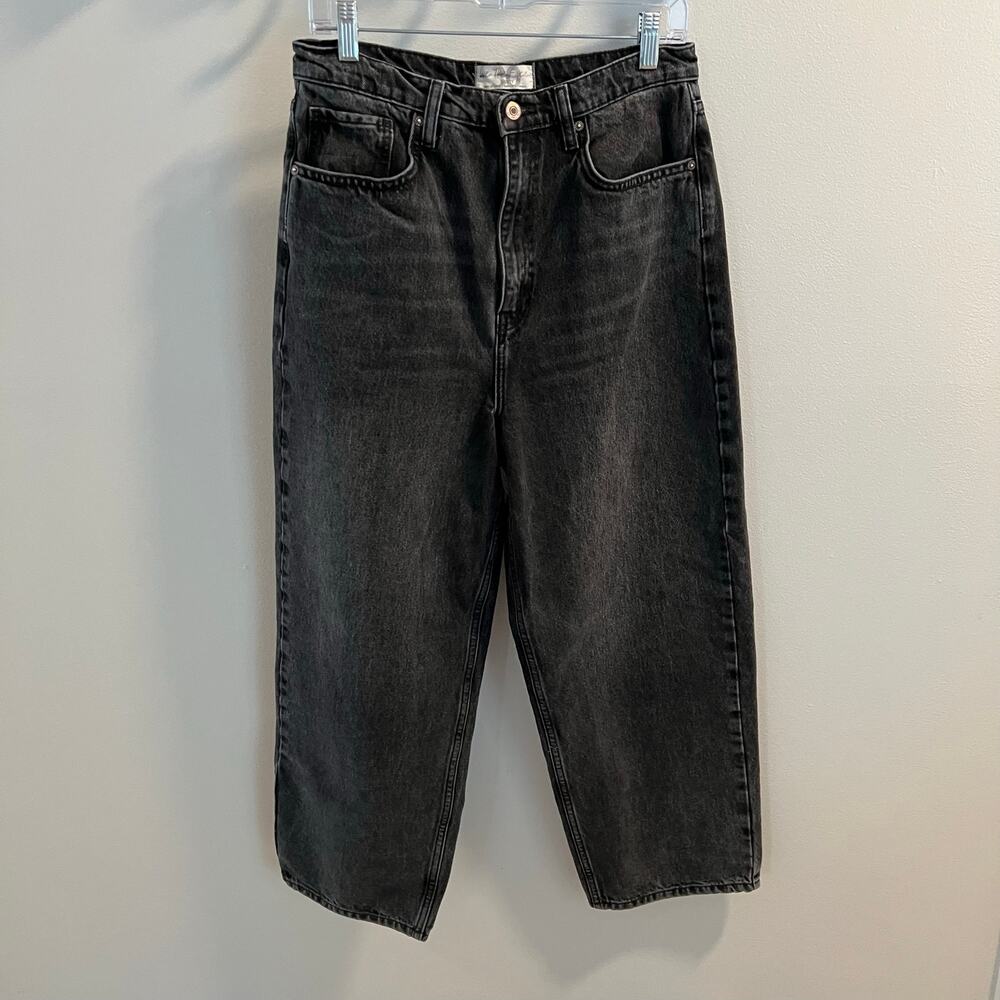 We The Free Free People Washed Black Denim Jeans Size 30